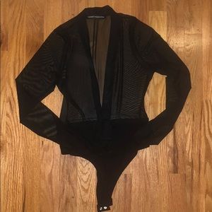 Black Mesh body suit